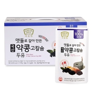 100% 국산 약콩 고칼슘 두유 45팩  착향료 소포제 유화제 안정제 無첨가
