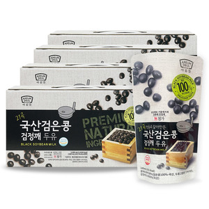 [홈쇼핑 방송상품_ 아름뜰] 맷돌로 갈아 만든 국산 검은콩 검정깨 두유 180ml 80팩 (착향료 거품제거제 유화제 안정제 無첨가)