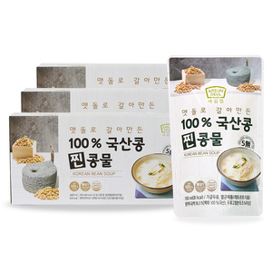 [아름뜰] 맷돌로 갈아만든 100% 국산콩 찐콩물 60팩